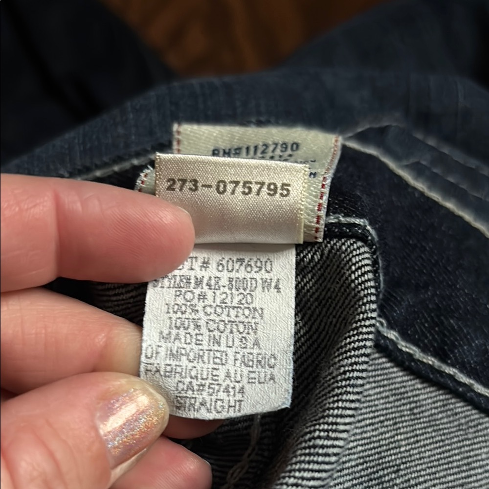 3 Pairs True Religion Straight Jeans - Picture 8 of 8